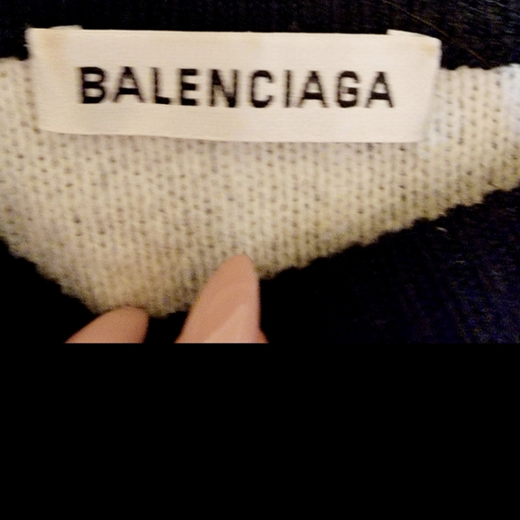 BALENCIAGA Logo intarsia wool sweater - Picture 5 of 9